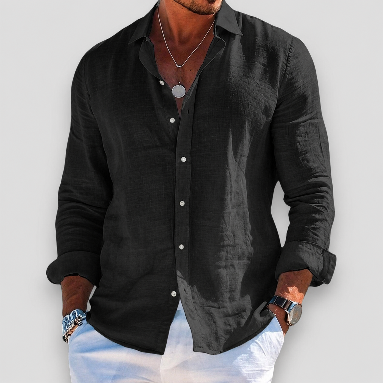 Lorenzo™ Relaxed Linen Summer Shirt
