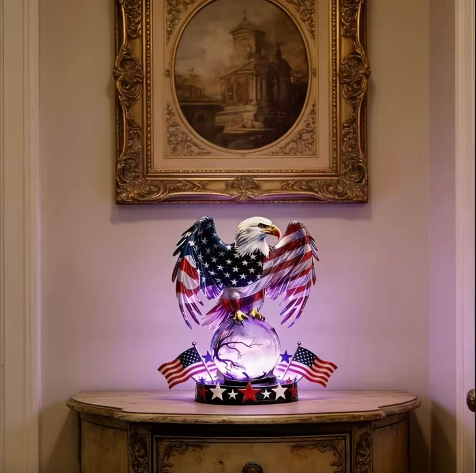🇺🇸 Freedom EagleTM Patriotic LED Table Lamp – American Pride Decor