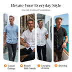 🔥 -50% Aujourd’hui ! Chemise Homme Manches Courtes – Légère, Respirante & Parfaite pour les Looks d’Été ☀️