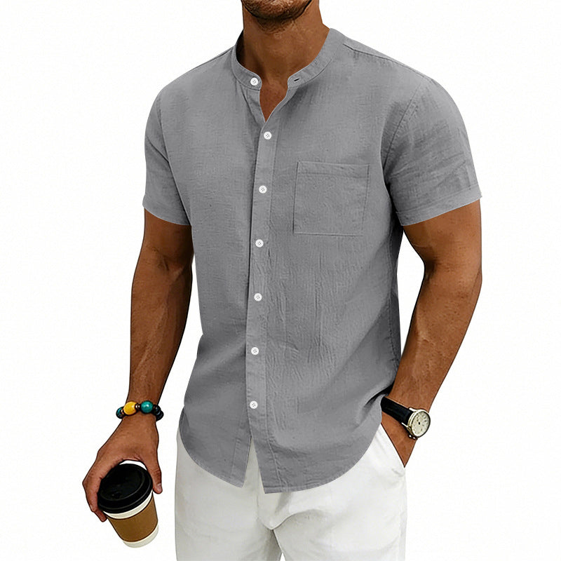 🔥 -50% Aujourd’hui ! Chemise Homme Manches Courtes – Légère, Respirante & Parfaite pour les Looks d’Été ☀️