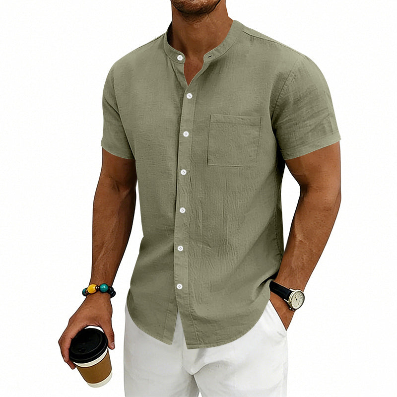 🔥 -50% Aujourd’hui ! Chemise Homme Manches Courtes – Légère, Respirante & Parfaite pour les Looks d’Été ☀️
