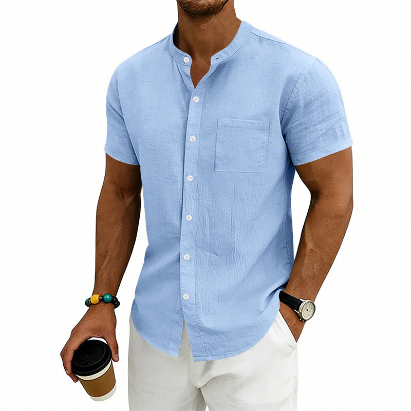 🔥 -50% Aujourd’hui ! Chemise Homme Manches Courtes – Légère, Respirante & Parfaite pour les Looks d’Été ☀️
